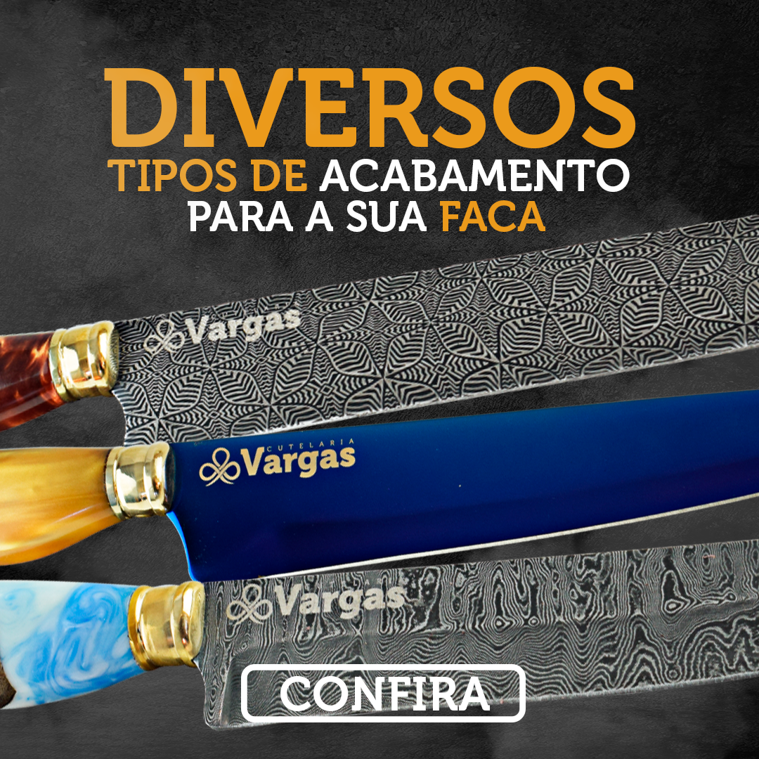 Conjunto Faca Chaira e Garfo Aço Especial Vargas 21 cm - CJPCH8