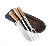 Conjunto Faca Chaira e Garfo Aço Especial Vargas 21 cm - PCH8 Conjunto Faca Chaira e Garfo Aço Especial Vargas 21 cm - PCH8