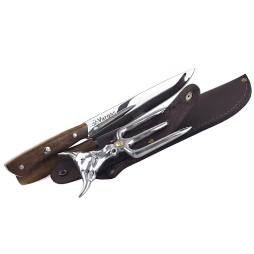 Conjunto Faca Chaira e Garfo Aço Especial Vargas 21 cm - CJPCH8