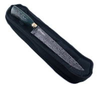 FACA CHURRASCO AÇO DAMASCO LINHA PREMIUM 10 POL. CY65 + ESTOJO SINTÉTICO. FACA CHURRASCO AÇO DAMASCO LINHA PREMIUM 10 POL. CY65 + ESTOJO SINTÉTICO.