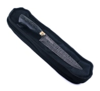 FACA CHURRASCO AÇO DAMASCO LINHA PREMIUM 8 POL. CY64 + ESTOJO SINTÉTICO. FACA CHURRASCO AÇO DAMASCO LINHA PREMIUM 8 POL. CY64 + ESTOJO SINTÉTICO.